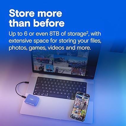 Crucial X10 2TB Portable SSD, Up to 2,100MB/s, USB 3.2 USB-C